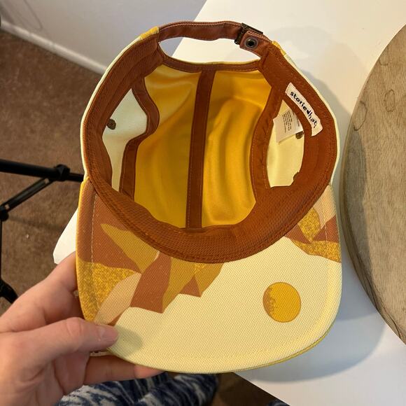 Storied Hats Sunrise Desert Yellow Color Block Unisex Recycled Materials Hat - Picture 3 of 10